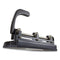 Officemate 2 Hole Punch, 2 3/4&quot; Center Holes, Punches 20 Sheets, Black (OIC90078)