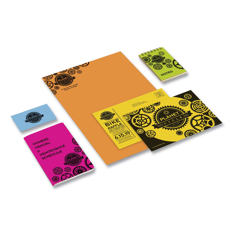 Astrobrights® Color Cardstock, 65 lb Cover Weight, 8.5 x 11, Assorted Bright Colors, 50/Pack (WAU9932601)