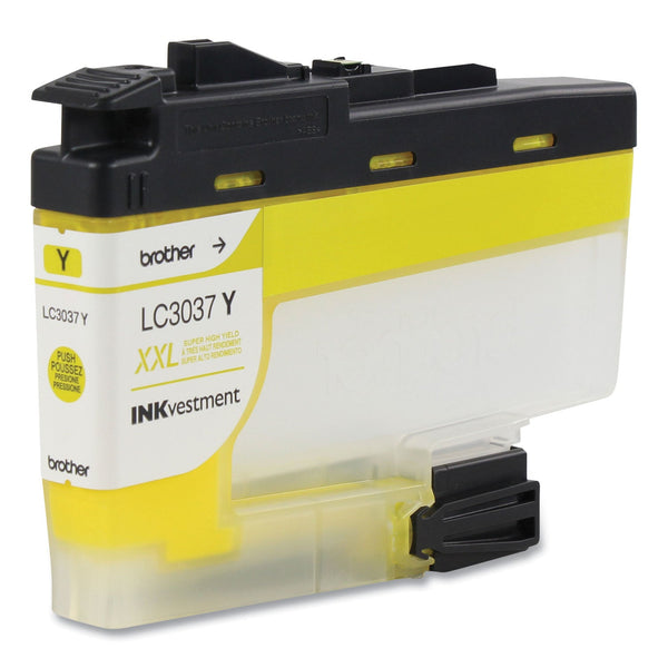 Brother LC3037Y INKvestment Super High-Yield Ink, 1500 Page-Yield, Yellow (BRTLC3037Y)