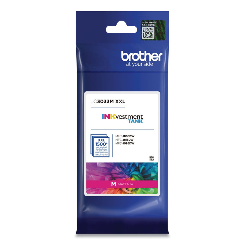 Brother LC3033M INKvestment Super High-Yield Ink, 1500 Page-Yield, Magenta (BRTLC3033M)