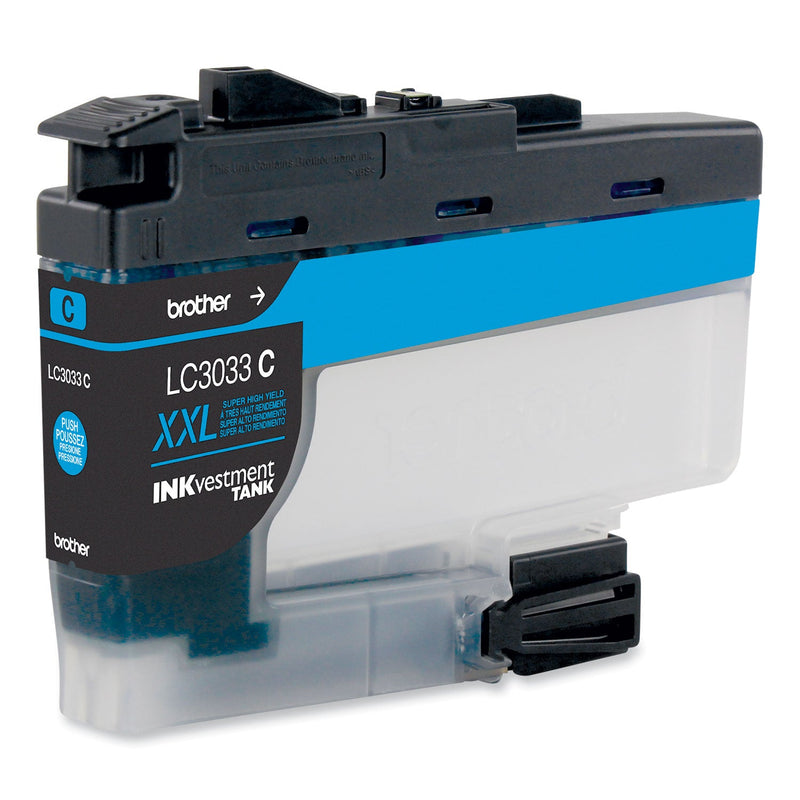 Brother LC3033C INKvestment Super High-Yield Ink, 1500 Page-Yield, Cyan (BRTLC3033C)