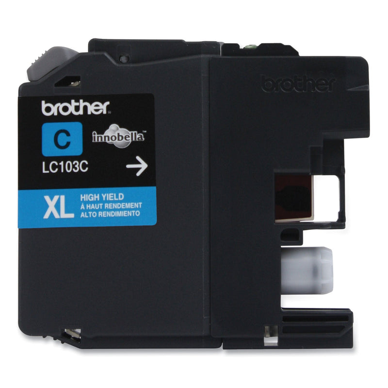 Brother LC103C Innobella High-Yield Ink, 600 Page-Yield, Cyan (BRTLC103C)