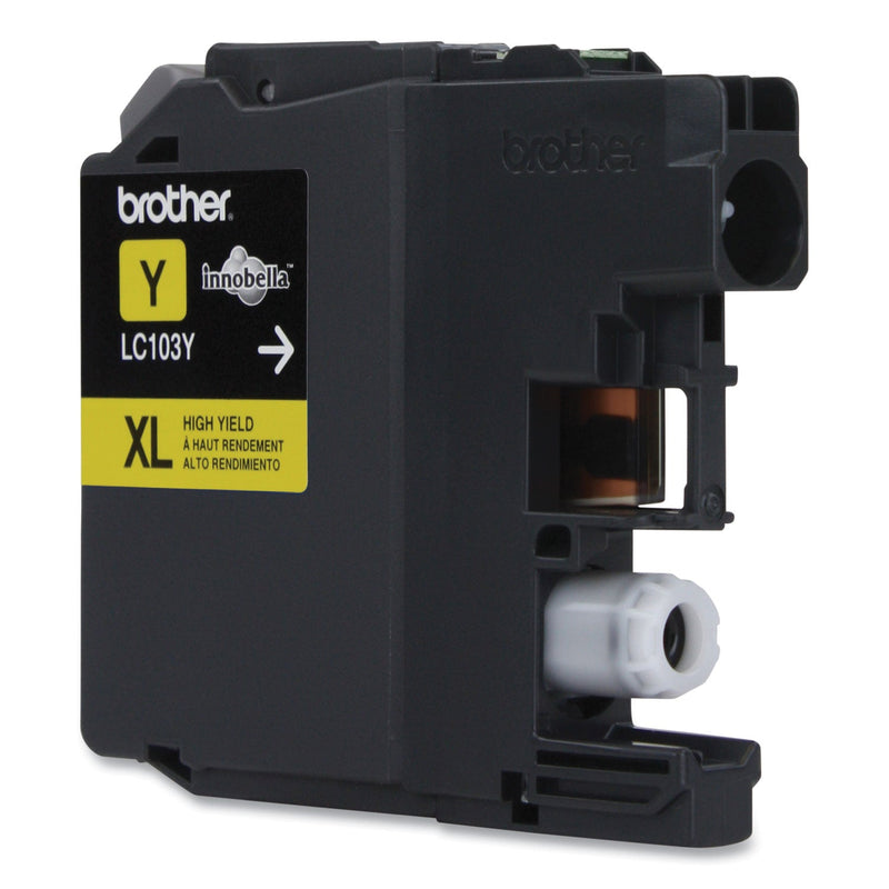 Brother LC103Y Innobella High-Yield Ink, 600 Page-Yield, Yellow (BRTLC103Y)