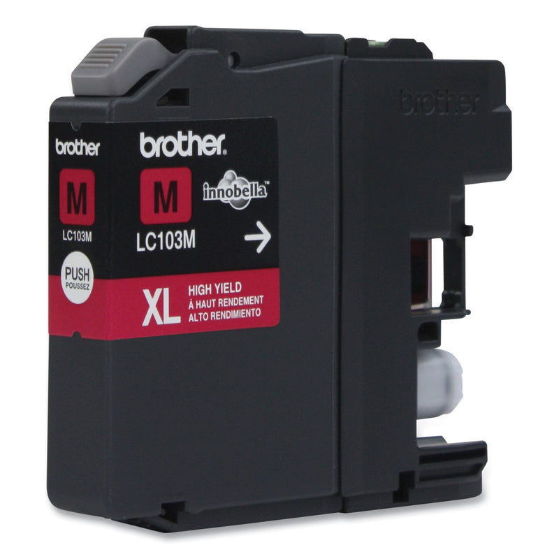 Brother LC103M Innobella High-Yield Ink, 600 Page-Yield, Magenta (BRTLC103M)