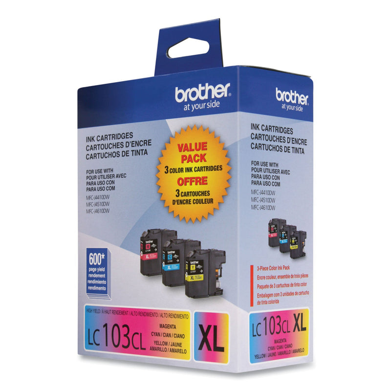 Brother LC1033PKS Innobella High-Yield Ink, 600 Page-Yield, Cyan/Magenta/Yellow (PX4558)