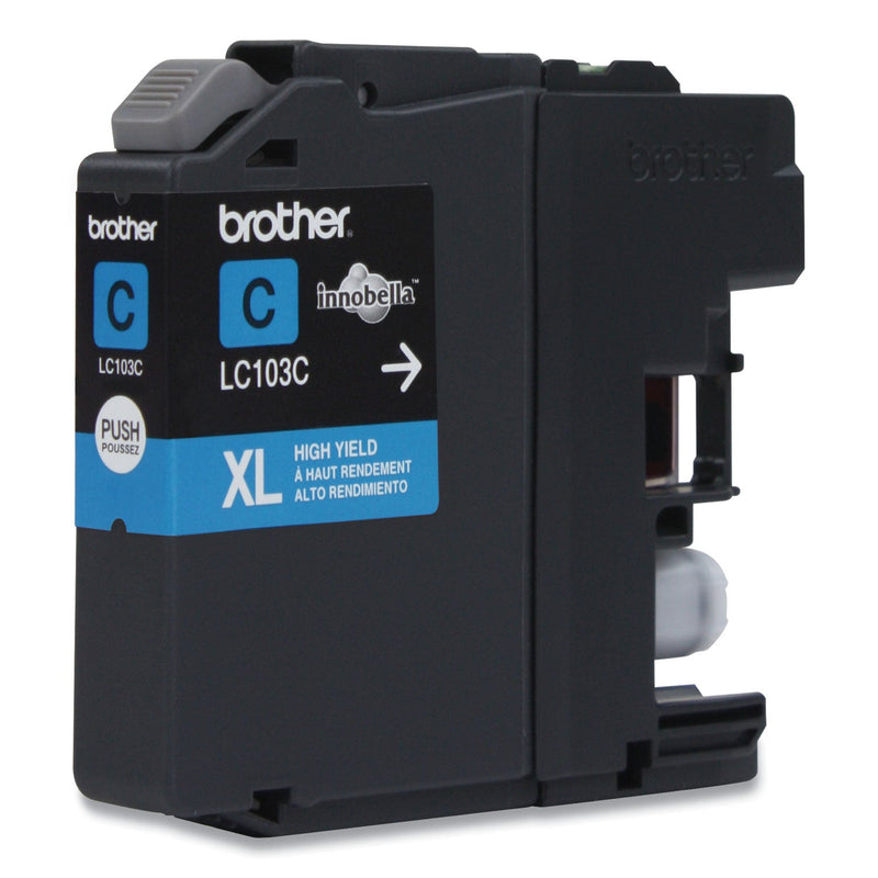 Brother LC103C Innobella High-Yield Ink, 600 Page-Yield, Cyan (BRTLC103C)