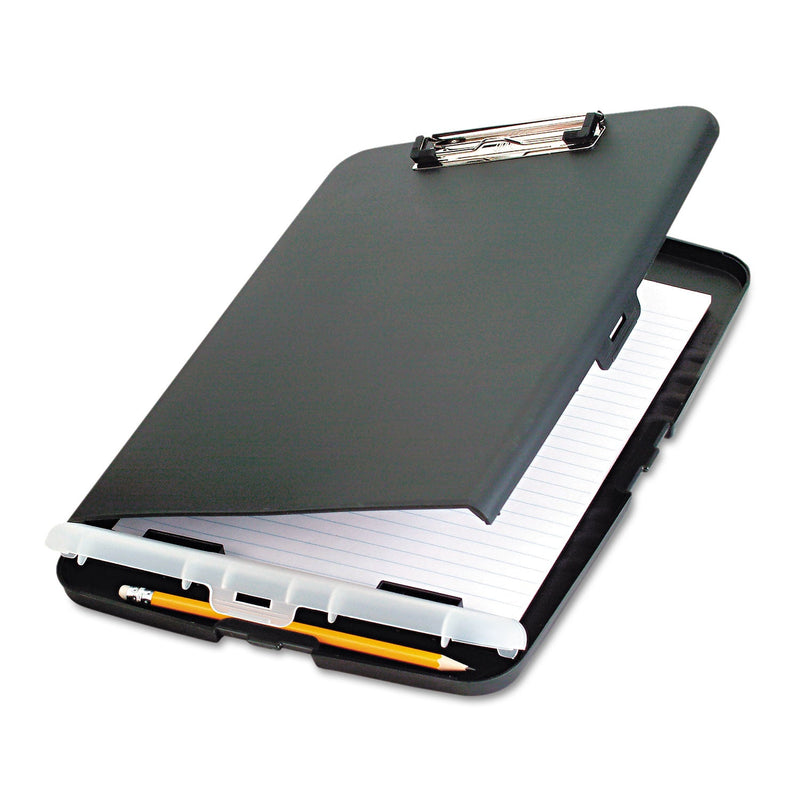 Officemate Officemate Slim Clipboard Storage Box w/Low Profile Clip, Charcoal (83308) - 0.50" Clip Capacity, 8 1/2" x 11" , Low-profile Clip, Charcoal, 1 Each (OIC83308)