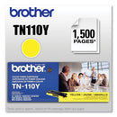 Brother TN110Y Toner, 1500 Page-Yield, Yellow (BRTTN110Y)