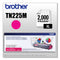 Brother TN225M High-Yield Toner, 2200 Page-Yield, Magenta (BRTTN225M)