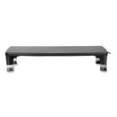3M™ Monitor Stand MS100B, 21.6 x 9.4 x 2.7 to 3.9, Black/Clear, Supports 33 lb (MMMMS100B)