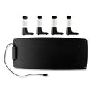 3M™ Monitor Stand MS100B, 21.6 x 9.4 x 2.7 to 3.9, Black/Clear, Supports 33 lb (MMMMS100B)