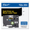 Brother TZe Standard Adhesive Laminated Labeling Tape, 0.94" x 26.2 ft, Gold on Black (BRTTZE354)