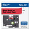 Brother TZe Standard Adhesive Laminated Labeling Tape, 0.7" x 26.2 ft, Black on Red (BRTTZE441)