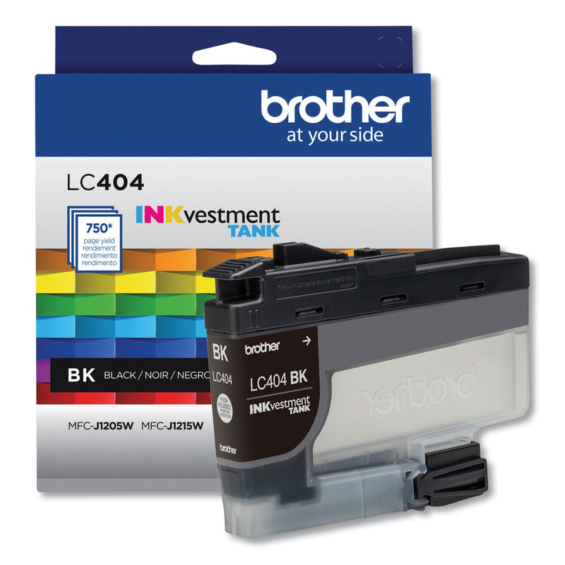 Brother LC404BKS INKvestment Ink, 750 Page-Yield, Black (BRTLC404BKS)