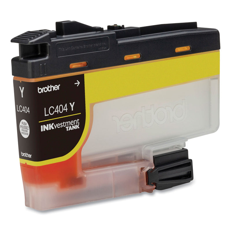 Brother LC404YS INKvestment Ink, 750 Page-Yield, Yellow (BRTLC404YS)