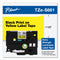 Brother TZ Extra-Strength Adhesive Laminated Labeling Tape, 1.4" x 26.2 ft, Black on Yellow (BRTTZES661)