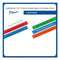 Brother TZe Laminated Removable Label Tapes, 0.47" x 26.2 ft, White on Blue (BRTTZE535CS)