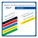 Brother TZe Laminated Removable Label Tapes, 0.35" x 26.2 ft, Black on Blue (BRTTZE521CS)