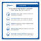 Brother TZe Laminated Removable Label Tapes, 0.47" x 26.2 ft, White on Blue (BRTTZE535CS)