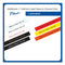 Brother TZ Standard Adhesive Laminated Labeling Tape, 1" x 16.4 ft, Black on Fluorescent Orange (407967)