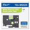 Brother TZ Standard Adhesive Laminated Labeling Tape, 0.47" x 16.4 ft, White/Lime Green (BRTTZEMQG35)