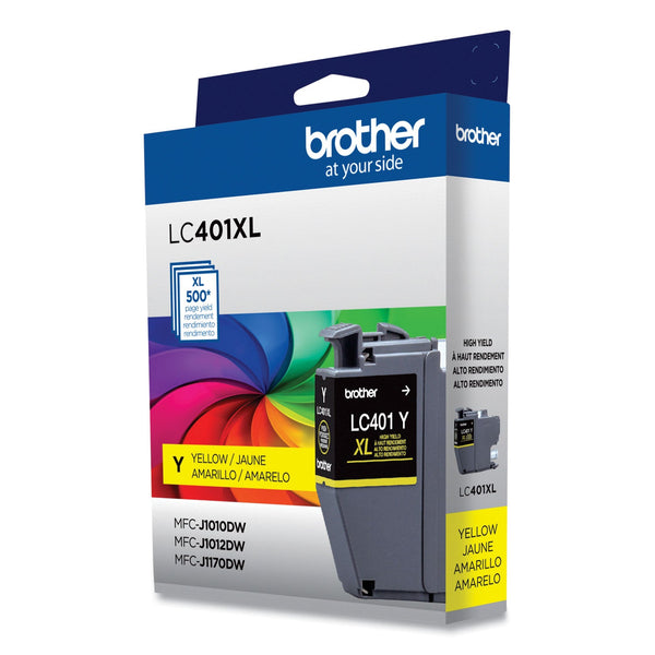 Brother LC401XLYS High-Yield Ink, 500 Page-Yield, Yellow (BRTLC401XLYS)