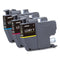 Brother LC4013PKS Ink, 200 Page-Yield, Cyan/Magenta/Yellow, 3/Pack (BRTLC4013PKS)