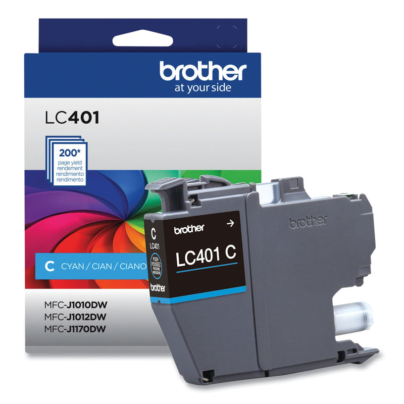 Brother LC401CS Ink, 200-Page-Yield, Cyan (BRTLC401CS)