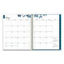 Blue Sky® Bakah Blue Weekly/Monthly Planner, Floral Artwork, 11 x 8.5, Blue/White Cover, 12-Month (Jan to Dec): 2025 (BLS137261)