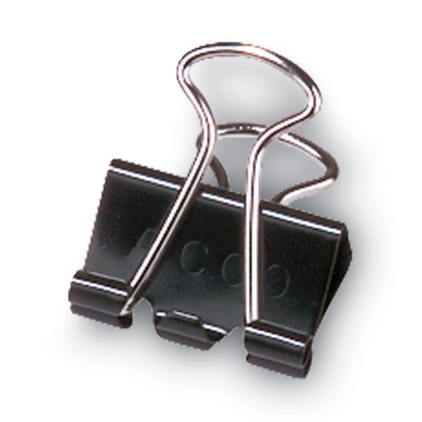 ACCO Binder Clips, Large, Black/Silver, Dozen (ACC72100)