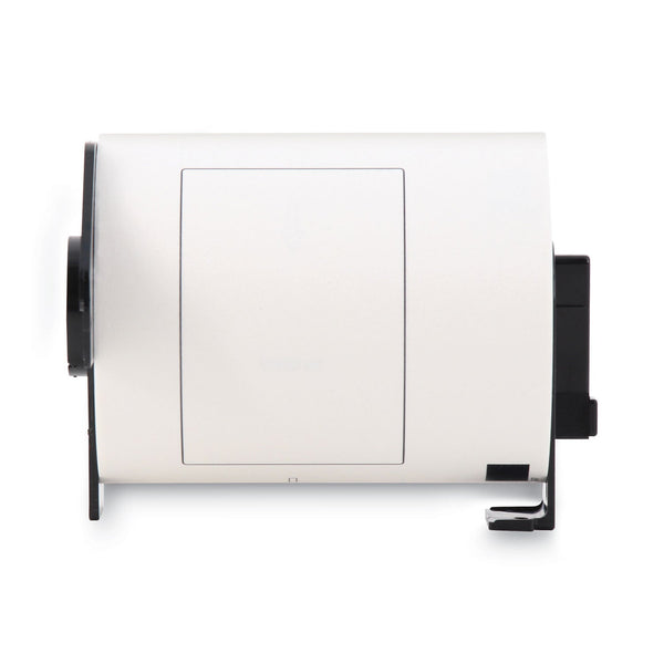 Brother DK1247 Label Tape, 4.07" x 6.4", Black on White, 180/Roll (BRTDK1247)