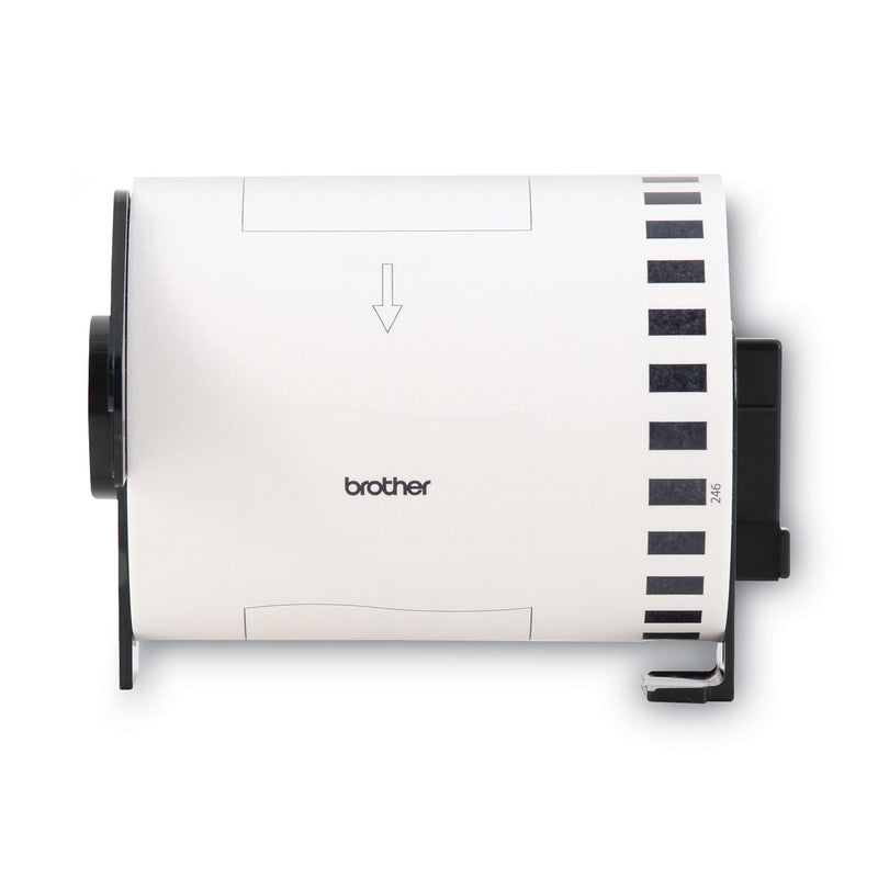 Brother DK2246 Label Tape, 4.07" x 100 ft, Black on White (BRTDK2246)