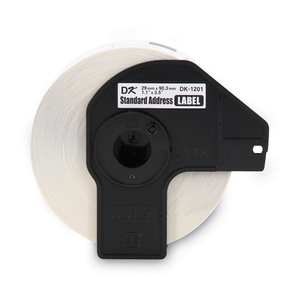 Brother Die-Cut Address Labels, 1.1" x 3.5", White, 400/Roll (BRTDK1201)