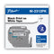 Brother M Series Tape Cartridges for P-Touch Labelers, 0.47" x 26.2 ft, Black on White, 2/Pack (BRTM2312PK)