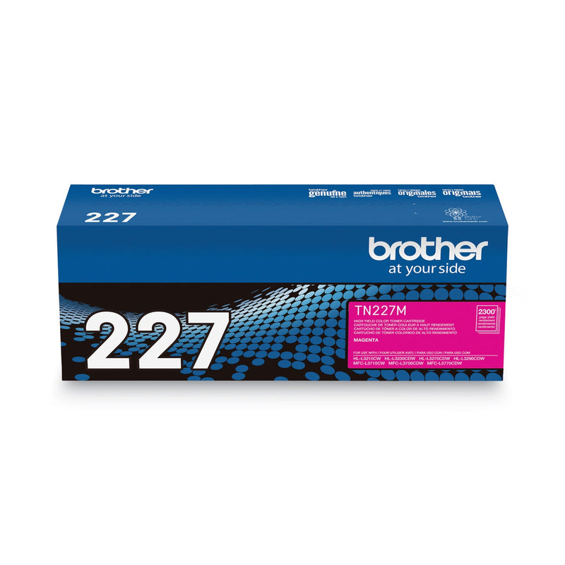 Brother TN227M High-Yield Toner, 2300 Page-Yield, Magenta (BRTTN227M)