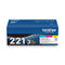 Brother TN2213PK Toner, 1,400 Page-Yield, Cyan/Magenta/Yellow (BRTTN2213PK)