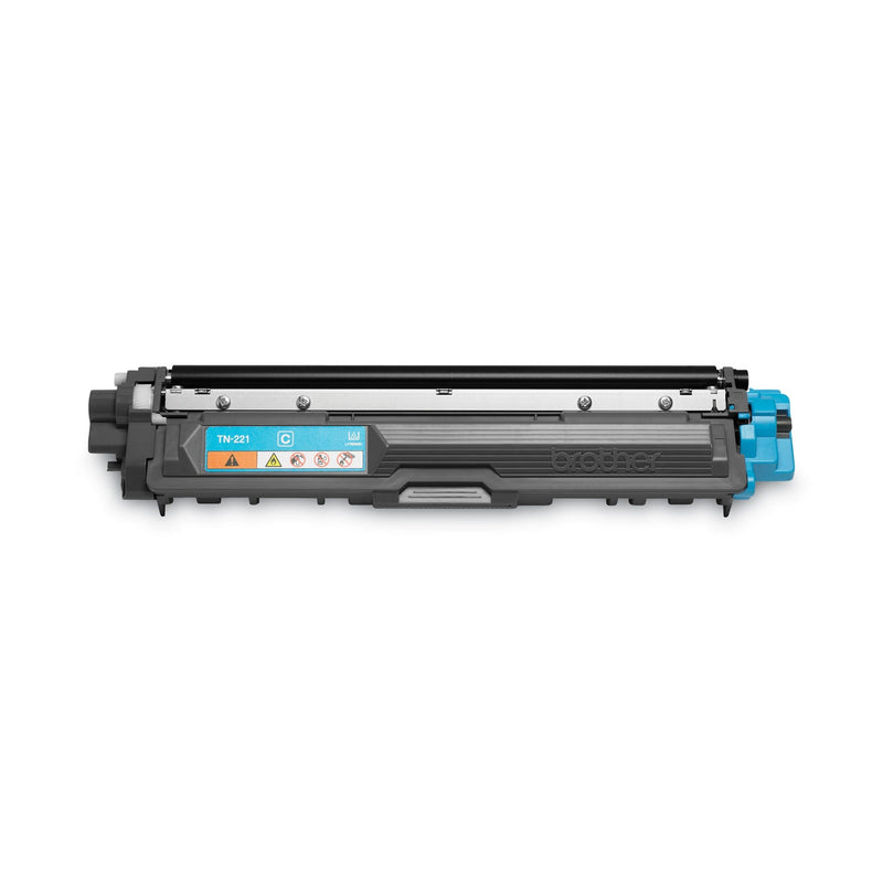 Brother TN221C Toner, 1400 Page-Yield, Cyan (QY9379)