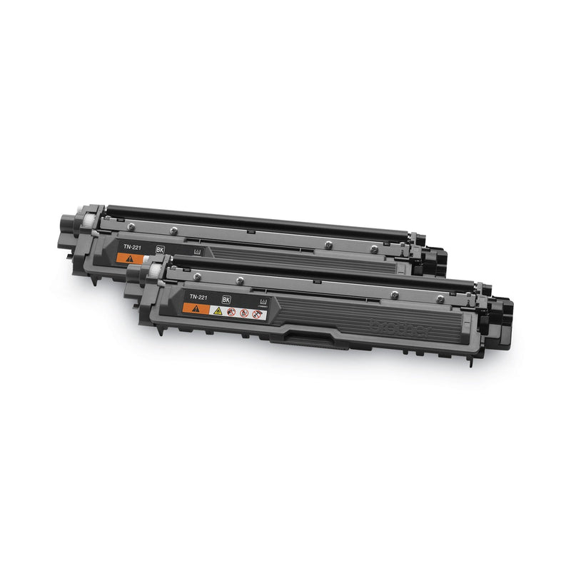 Brother TN2212PK Toner, 2500 Page-Yield, Black, 2/Pack (BRTTN2212PK)
