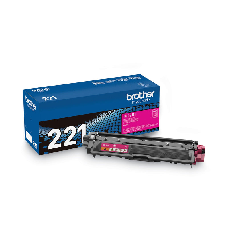 Brother TN221M Toner, 1400 Page-Yield, Magenta (BRTTN221M)