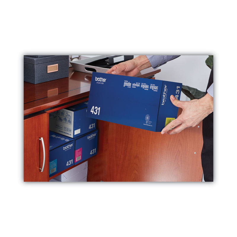 Brother TN431Y Toner, 1800 Page-Yield, Yellow (BRTTN431Y)