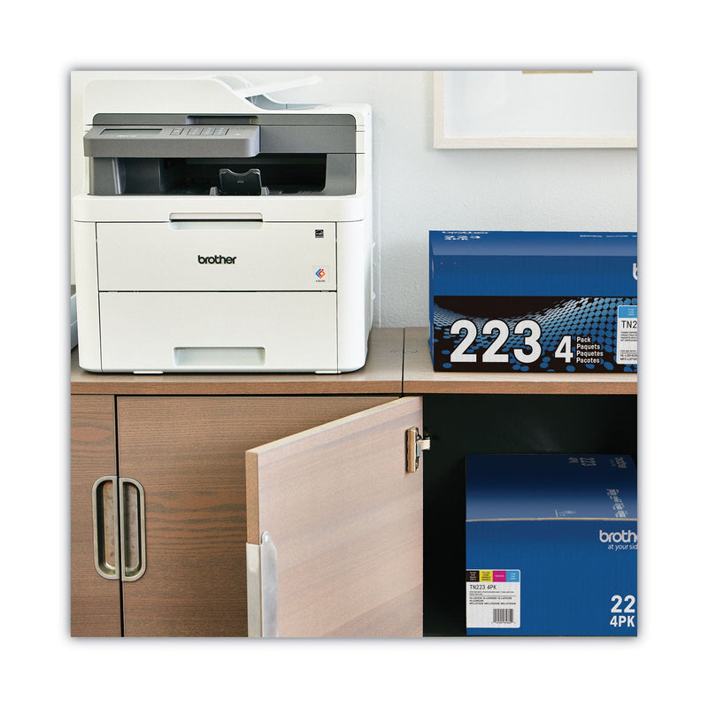 Brother TN2234PK Toner, 1,400/1,300 Page-Yield, Black/Cyan/Magenta/Yellow (BRTTN2234PK)