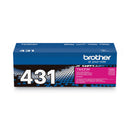 Brother TN431M Toner, 1800 Page-Yield, Magenta (BRTTN431M)