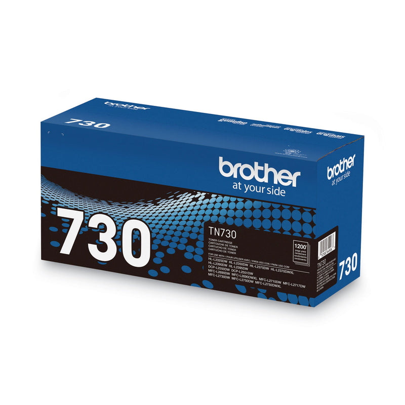 Brother TN730 Toner, 1200 Page-Yield, Black (BRTTN730)