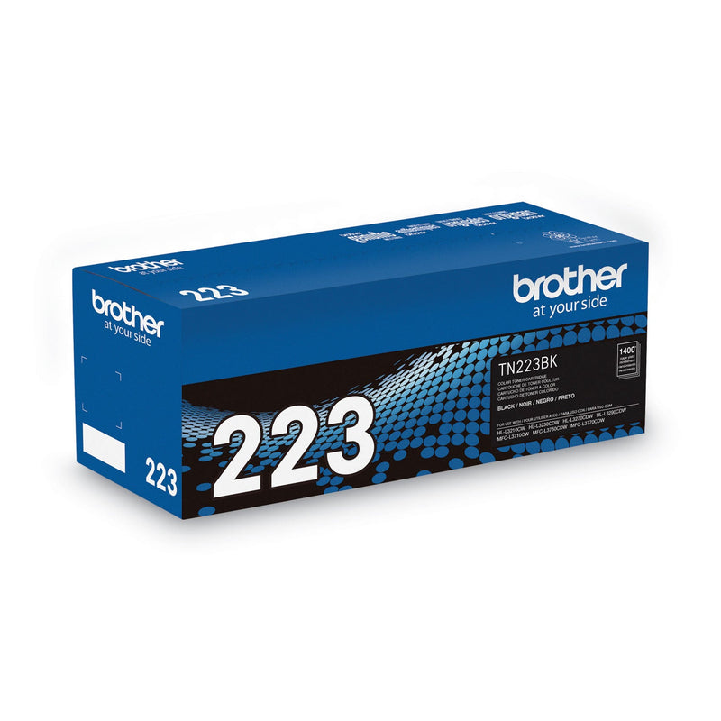 Brother TN223BK Toner, 1400 Page-Yield, Black (BRTTN223BK)