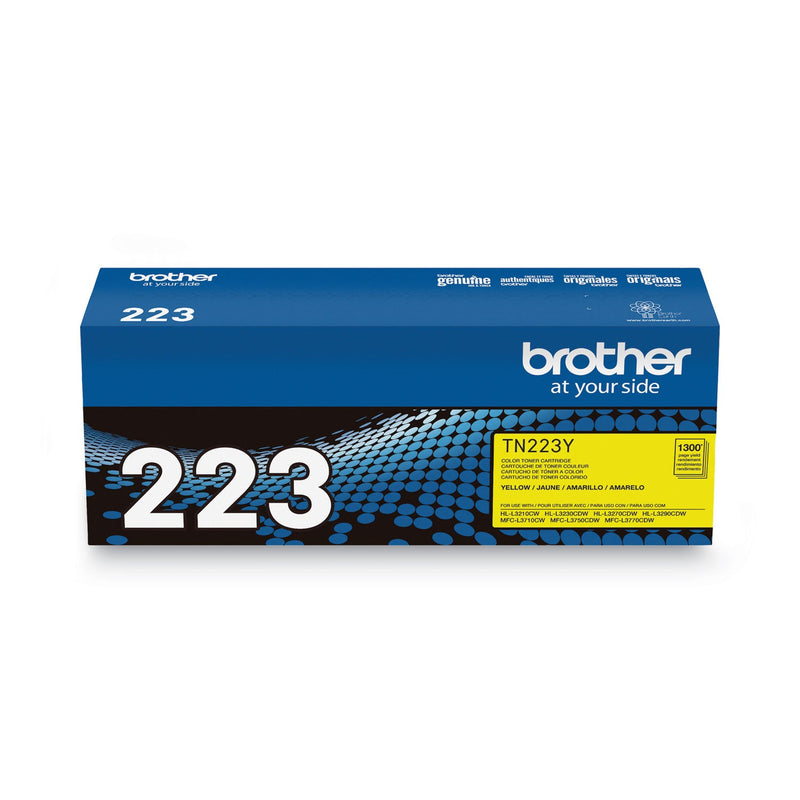 Brother TN223Y Toner, 1300 Page-Yield, Yellow (BRTTN223Y)