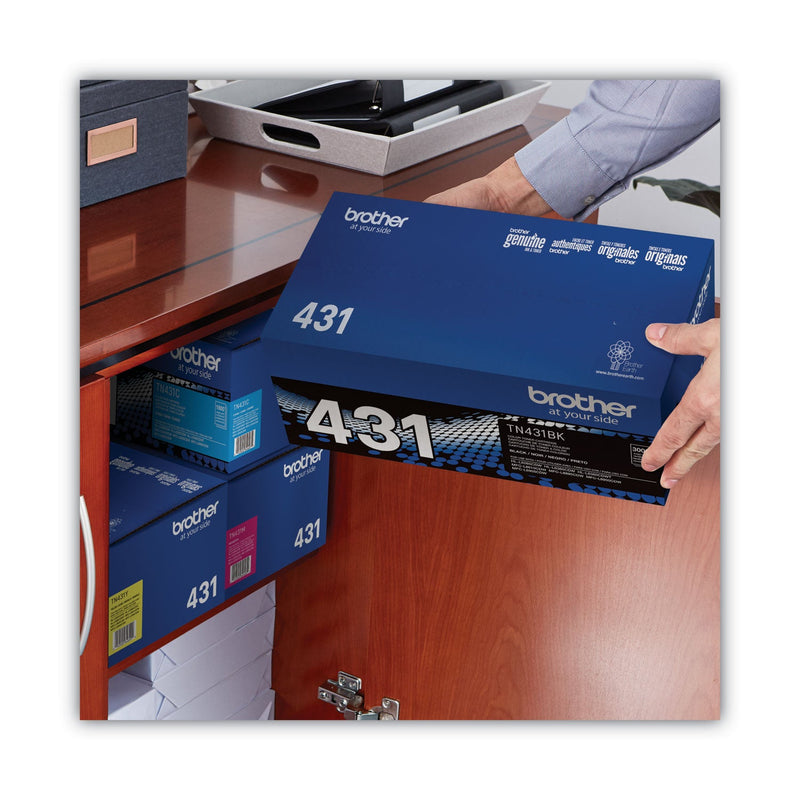 Brother TN431BK Toner, 3000 Page-Yield, Black (BRTTN431BK)