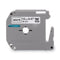 Brother M Series Tape Cartridges for P-Touch Labelers, 0.47" x 26.2 ft, Black on White, 2/Pack (BRTM2312PK)
