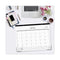 Blue Sky® Enterprise Desk Pad, Geometric Artwork, 22 x 17, White/Gray Sheets, Black Binding, Clear Corners, 12-Month (Jan to Dec): 2025 (BLS111294)
