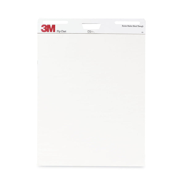 3M™ Professional Flip Chart, Unruled, 40 White 25 x 30 Sheets, 2/Carton (MMM570)