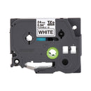 Brother TZe Flexible Tape Cartridge for P-Touch Labelers, 0.94" x 26.2 ft, Black on White (BRTTZEFX251)